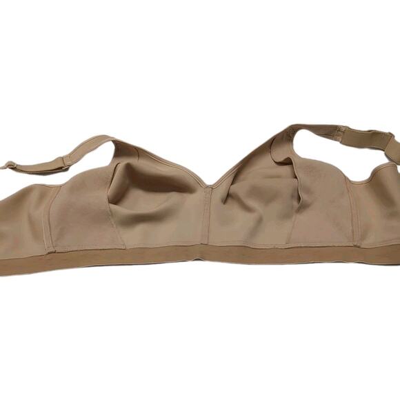 Cacique Seamless No Wire Bra Size 40DDD Unlined Full Coverage Tan Beige Soft - Picture 5 of 10
